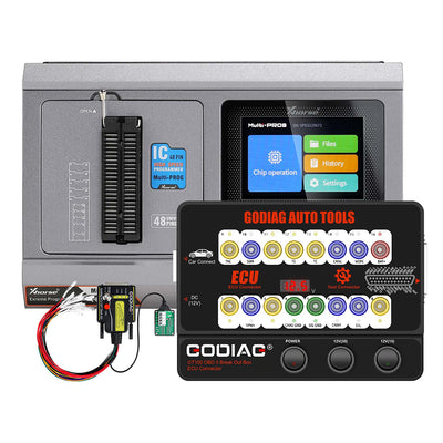 Xhorse Multi-Prog ECU and TCU Programmer with GODIAG GT100 and ECU GPT Boot AD Connector for ECU Reading and Writing