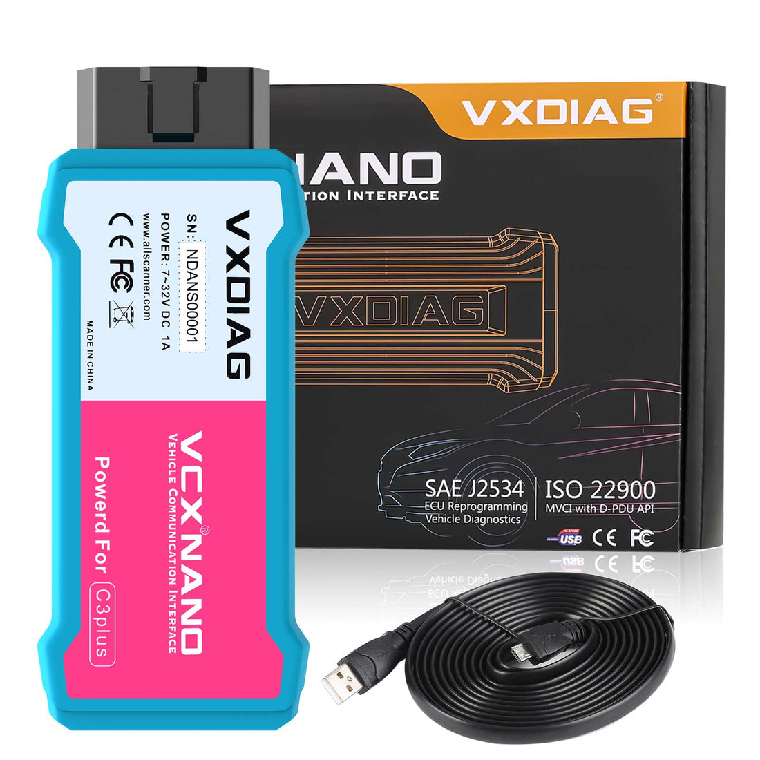 VXDIAG VCX NANO 日産インフィニティ GTR 診断ツール WiFiバージョン プログラミング対応