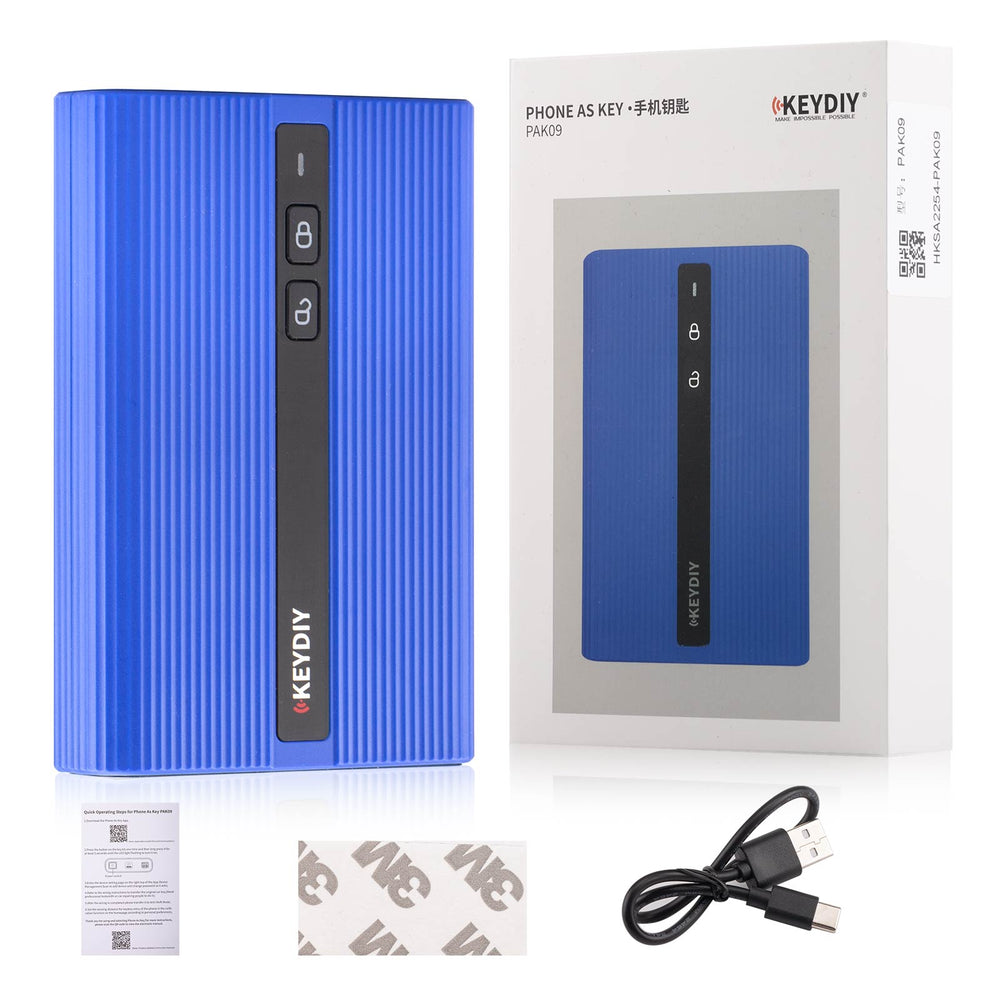 KEYDIY PAK09 Phone As Key for Key Addition Supports Up to 6 Physical Keys