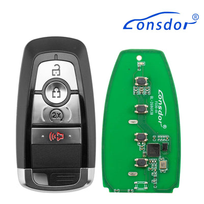 LONSDOR FO30 Serie Smart Key FO30-05 Niederfrequenz 315/433 MHz 4 Tasten für Ford