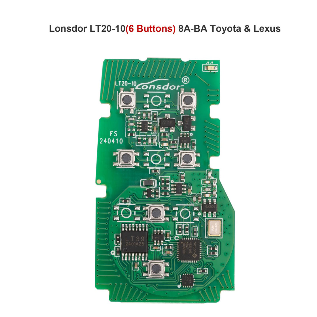 Scheda PCB Chiave Intelligente 6 Pulsanti 8A-BA Lonsdor LT20-10 per Toyota Lexus 2023 Frequenza Regolabile