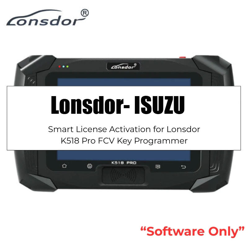 Активация лицензии Isuzu для программатора ключей Lonsdor K518 Pro версии FCV