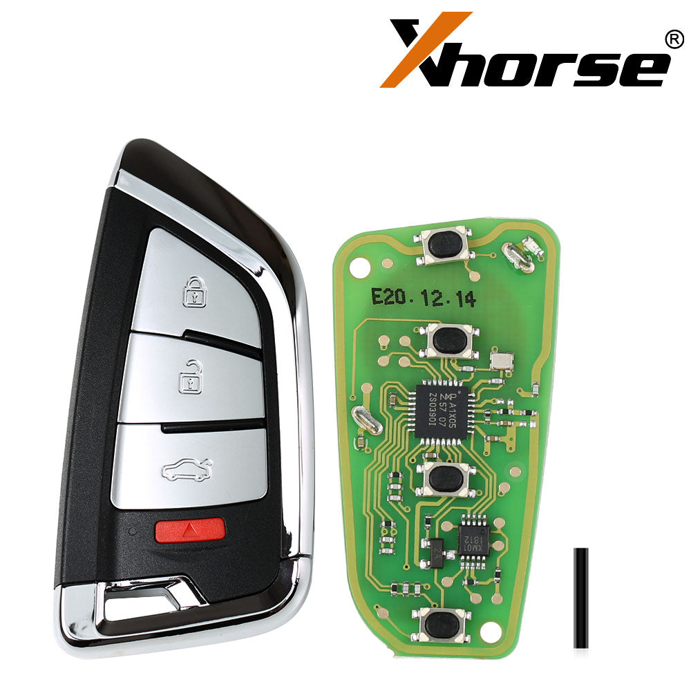 Lot de 5 clés télécommandes intelligentes Xhorse XSKF20EN style couteau 4 boutons version anglaise