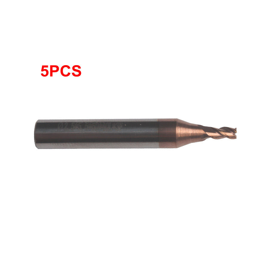 Xhorse 2,5 mm Fräser für CONDOR XC-MINI Dolphin XP005 XC-007 XC-002 Schlüssel-Schneidemaschine, 5 Stück/Set