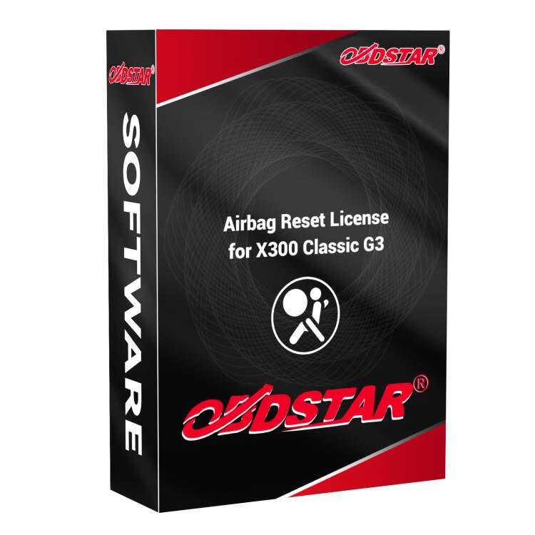Autorización de función de reinicio de airbag para OBDSTAR X300 Classic G3