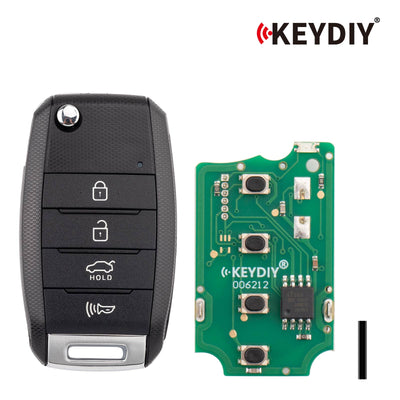 KEYDIY KD B19-4 Universal Flip Remote Key 3+1 Buttons for KIA Type