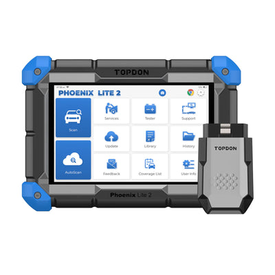 TOPDON Phoenix Lite2 OE-Level Scan Tool, 8", Bi-Directional Controls, 35 Service Functions