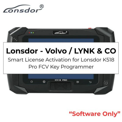 Volvo / LYNK & CO License Activation for Lonsdor K518 Pro FCV Key Programmer