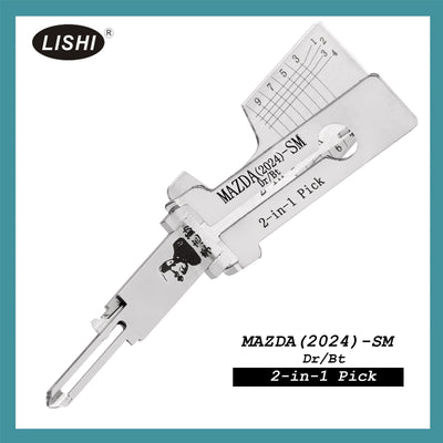 Original Lishi Mazda2024-SM for Mazda 2024+ 2-In-1 Pick Decoder 10 Cut Door