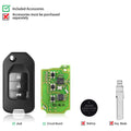 Xhorse XKHO00EN Honda Flip Wire Remote Key 3 Buttons English Version 5pcs per Lot