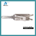 ABUDU AIAM001U TOY48 Ignition and Universal Door Lock Internal Mill 4-Track Pick and Decode 2-in-1 Tool, Tooth Depth (5-cut) IC CARD:872