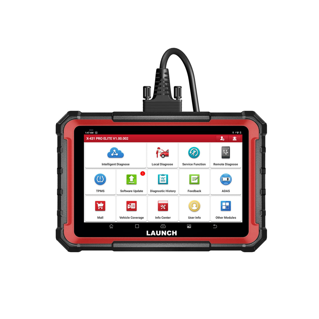 Alat Diagnostik Mobil Sistem Lengkap Launch X431 PRO ELITE, Penguji Aktif CAN FD, Pemindai OBD2, Versi Global