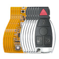 5PCS Xhorse VVDI BE Key Pro Yellow Version No Points Required with 3-Button or 4-Button Smart Key Shell for Mercedes-Benz