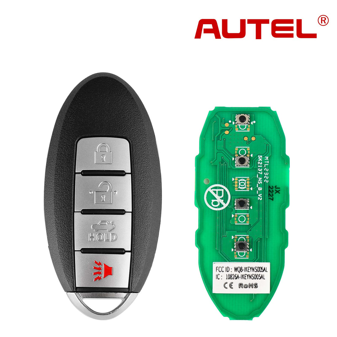 AUTEL IKEYNS004AL Nissan, 4 Tasten intelligenter Universalschlüssel