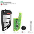 Xhorse XKKF20EN Wired Remote Key Memorial Knife Style 3 Buttons 5-Pack