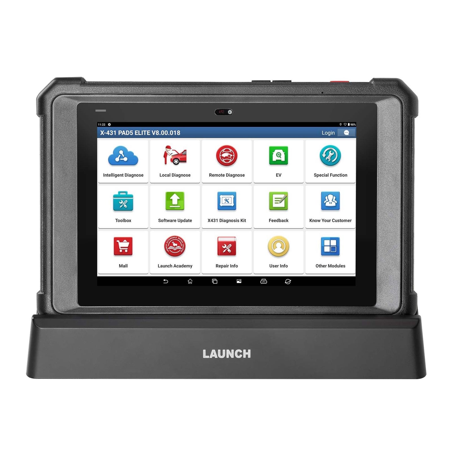 [EU/UK Version] 2026 Launch X431 PAD V Elite J2534 Tool With Smartlink C Support ECU/ECM Online Program Topology Map CAN/CANFD/DoIP 60+ Services