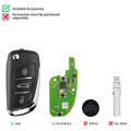 Xhorse XEDS01EN DS Style Super Remote Key 3 Buttons with Built-in Super Chip English Version 5PCS/Lot