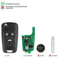 Xhorse XNBU01EN Wireless Flip Key for Buick 4 Buttons English Version 5-Pack