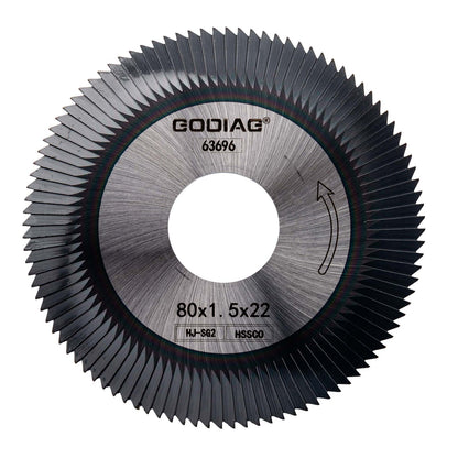 GODIAG HJ-SG2 Side Milling Cutter φ80x1.5xφ22 For SILCA DUO, OPERA III; OPERA IV; TARG 2000, TECH3; TECHNICA,PRIMA LASER MACHINE