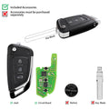 Xhorse XKKF03EN Kunci Remote Universal Berkabel 3 Tombol Tipe Flip 5pcs/lusin