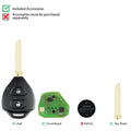 Xhorse XKTO05EN Toyota Wire Remote Key Flat 2 Buttons Triangle English Version 5pcs/lot