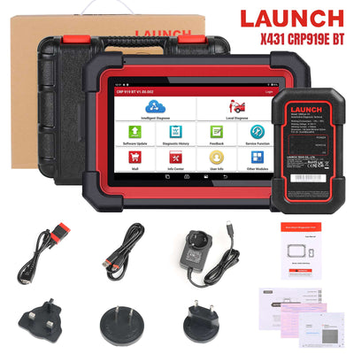 [EU/UK Version] Launch X431 CRP919E BT Car Diagnostic Tool DBScar VII VCI Auto OBD OBD2 Scanner Active Test ECU Coding CANFD DOIP 31+ Reset Services