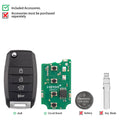 KEYDIY KD B19-4 Universal Flip Remote Key 3+1 Buttons for KIA Type