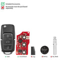 XHORSE XKB526EN B5 (Folding 3 buttons - Black) Second Generation Universal Remote Key 5pcs/lot