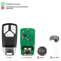 KEYDIY KD ZB26-3 Universal Smart Remote Key 3 Buttons for Audi Type
