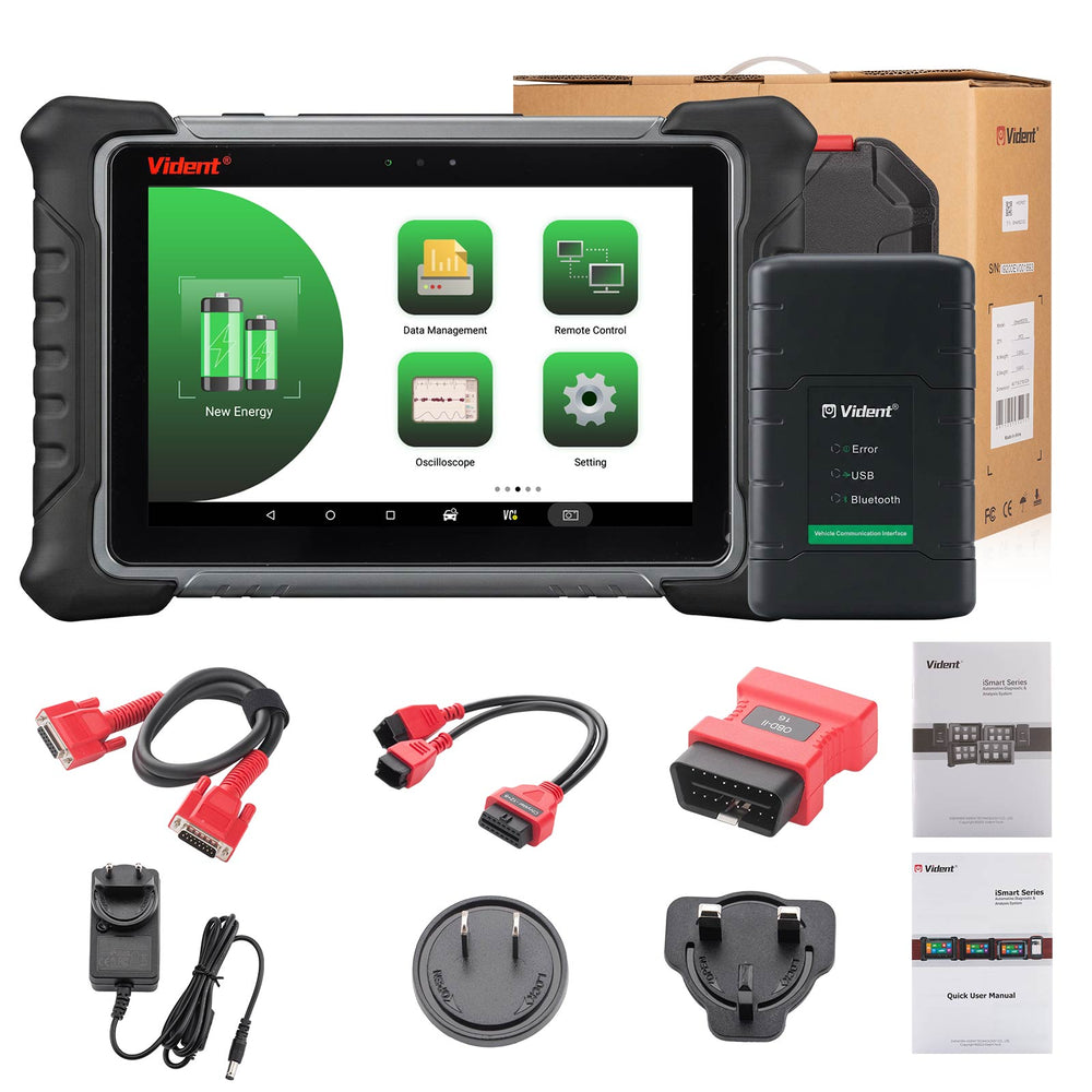 VIDENT iSmart920 EV Supports Battery Pack Detection, Professional Level IMMO & ODO Functions