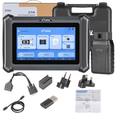 XTOOL D7W D7WIFI Bi-directional All Systems Diagnostic & Key Programmer Support ECU Coding CAN FD & DOIP 40+ Services