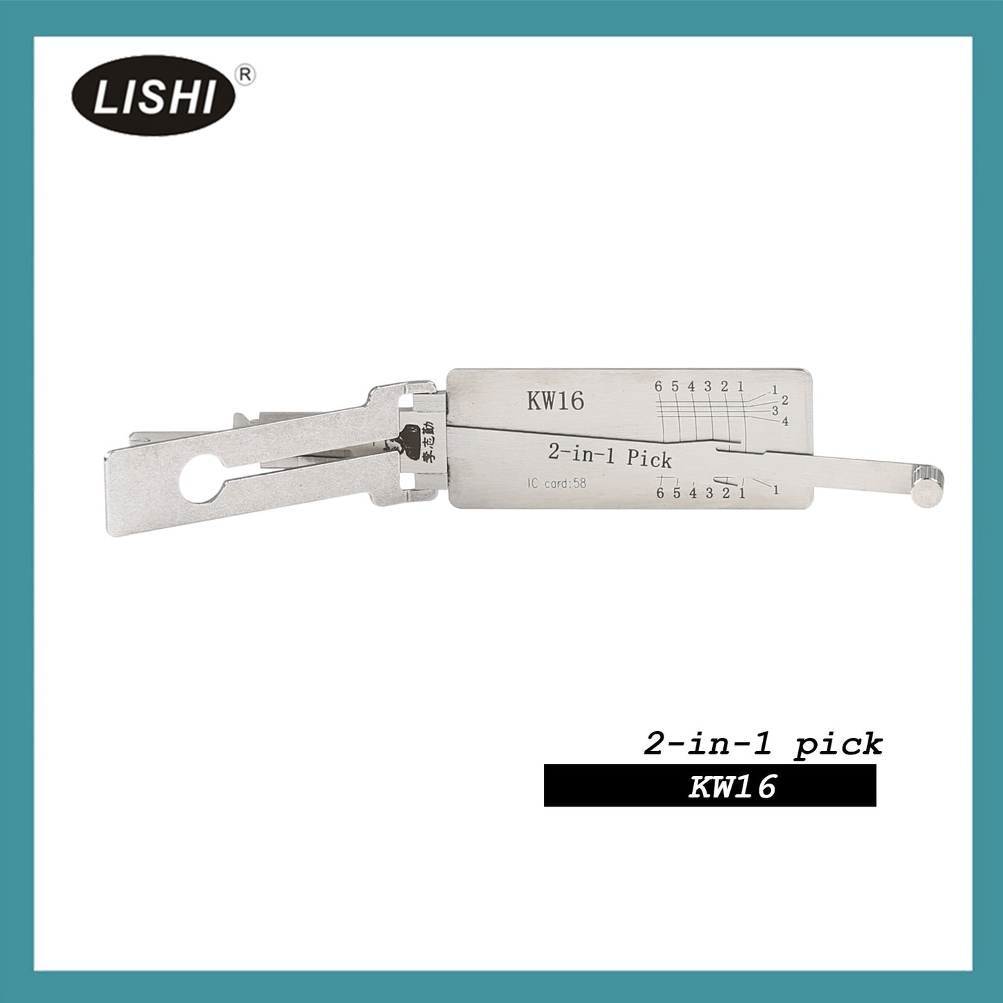 LISHI KW16 Flat Milling Kawasaki Motorcycle 2-in-1 Tool