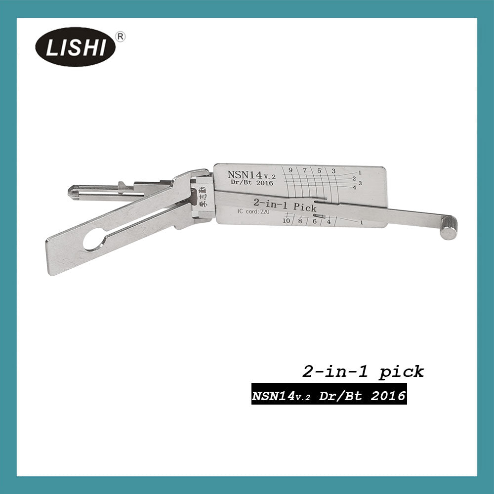 LISHI 닛산 스바루 NSN14 2-in-1 자동 픽 및 디코더
