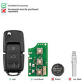 KEYDIY KD B01-3 Universal Flip Remote Key 3 Buttons for Volkswagen Type