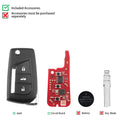 Xhorse Toyota Style Wireless Universal Remote Key XNTO20EN 3 Buttons for VVDI Key Tool Second Generation Universal Smart Remote Key 5pcs Lot