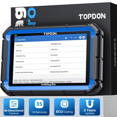 TOPDON ArtiDiag Pro V2.0 Mid-level Diagnostic Tool 35 Maintenance Services ECU Coding Bi-Directional Control Full System Diagnostics for 100+ Makes