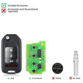 Xhorse XKHO01EN Wire Remote Key Fob 3+1 Buttons for Honda Type, 5pcs per lot