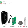 KEYDIY KD B33-3 Universal Remote Key 3 Buttons for Volkswagen Golf 8 Type