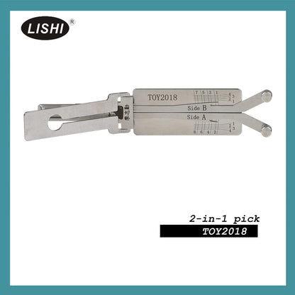 LISHI TOY2018 Vertical Milling 2018 Toyota Vertical Milling Thin Key 2-in-1 Tool