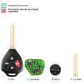 Xhorse XKTO02EN Toyota Flat Wire Remote Key 4 Buttons Triangle English Version 5pcs per Lot