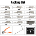 Kit original Lishi 32 pièces Auto Pick de serrure de porte de voiture 2 en 1 Décodeur Outil serrurier
