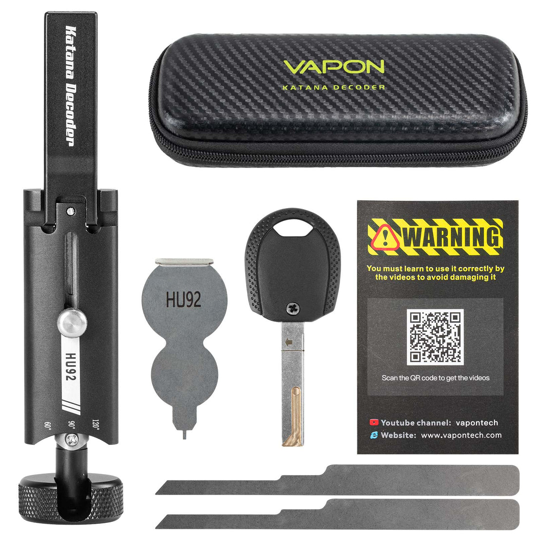 Vapon Katana デコーダー HU92 自動ピック＆デコード ロックピックツール 鍵師用ツール