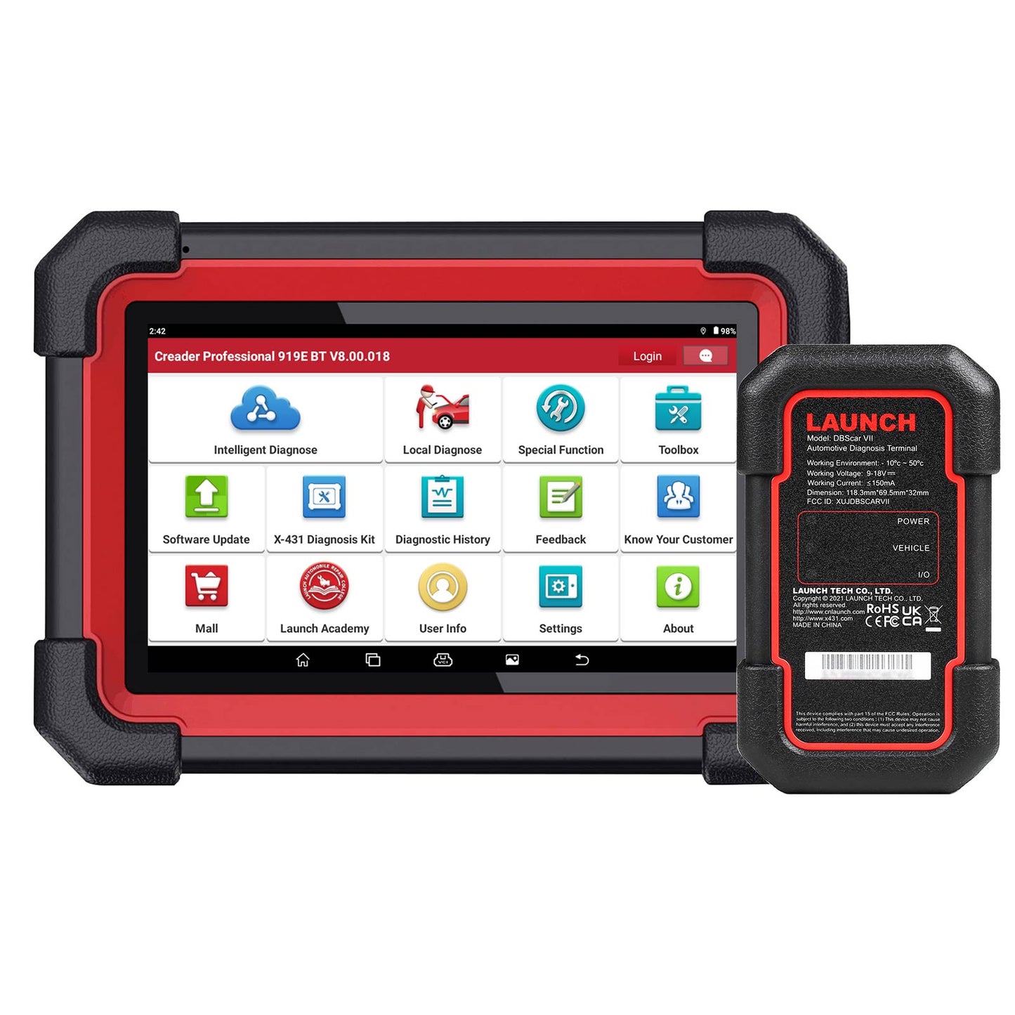 Global Version Launch CRP919E BT Bluetooth Diagnostic Scanner