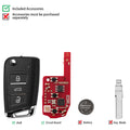 Xhorse XKMQB5EN XKDM05EN VW MQB 2nd Generation 3 Buttons Smart Key Universal Remote Key 5pcs/lot