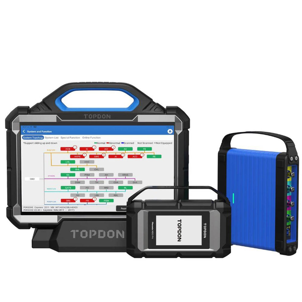 TOPDON Phoenix Max With 13.3 Inches Screen, Supports 4-channel Oscilloscope, ADAS Compatibility, Topology Mapping, J2534, DoIP, CanFD, D-PDU, RP1210