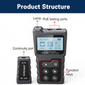 Noyafa PoE Checker Inline PoE Voltage and Current Tester with Cable Tester NF-488