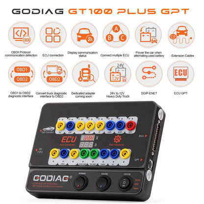 2026 GODIAG GT100 PLUS GPT AUTO TOOL with GODIAG BMW CAS1/CAS2 Mech-Key Test Platform and CAS2 CAS3 SER Semi Smart Test Platform