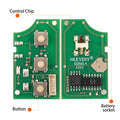 KEYDIY KD B01-3 Universal Flip Remote Key 3 Buttons for Volkswagen Type