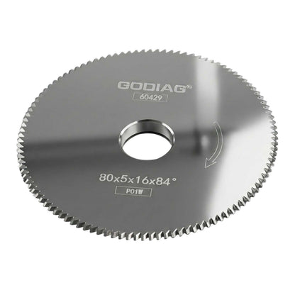 GODIAG P01W Angle Milling Cutter φ80x5xφ16x84° For Keyline Carat; JMA BERNA; VIENNA; SARATOGA Block A; Bravo; POKER; REKORD; SPEED; DUO, JZ-323