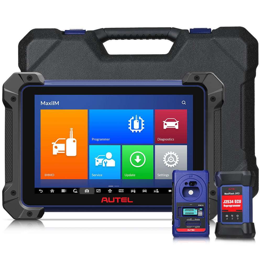 مجموعة أدوات برمجة مفاتيح السيارات Autel MaxiIM IM608 Pro مع مبرمج XP400 Pro IMMO ومبرمج إعادة برمجة وحدة التحكم الإلكترونية J2534